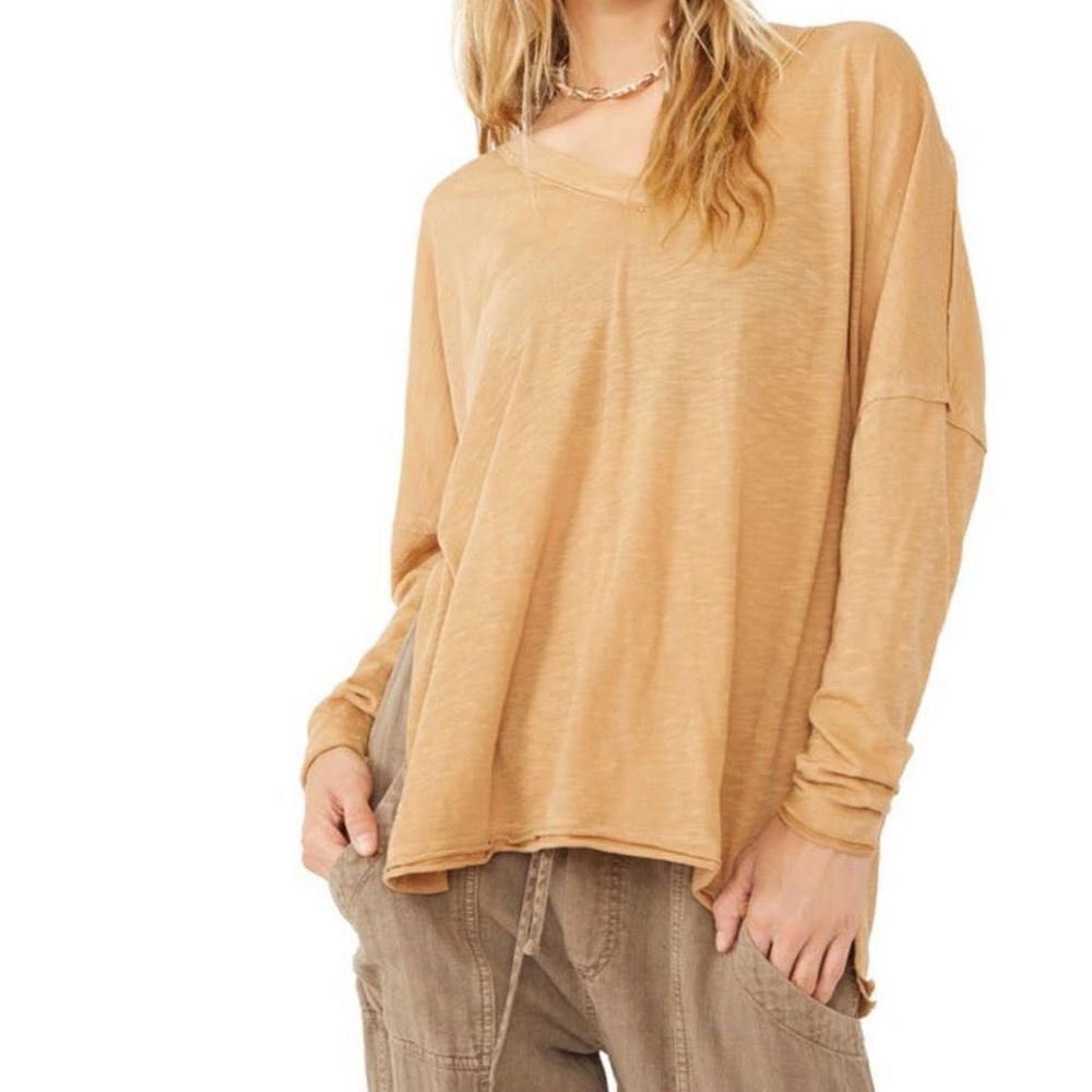 Free People We The Free On My Mind V Neck Shirt L